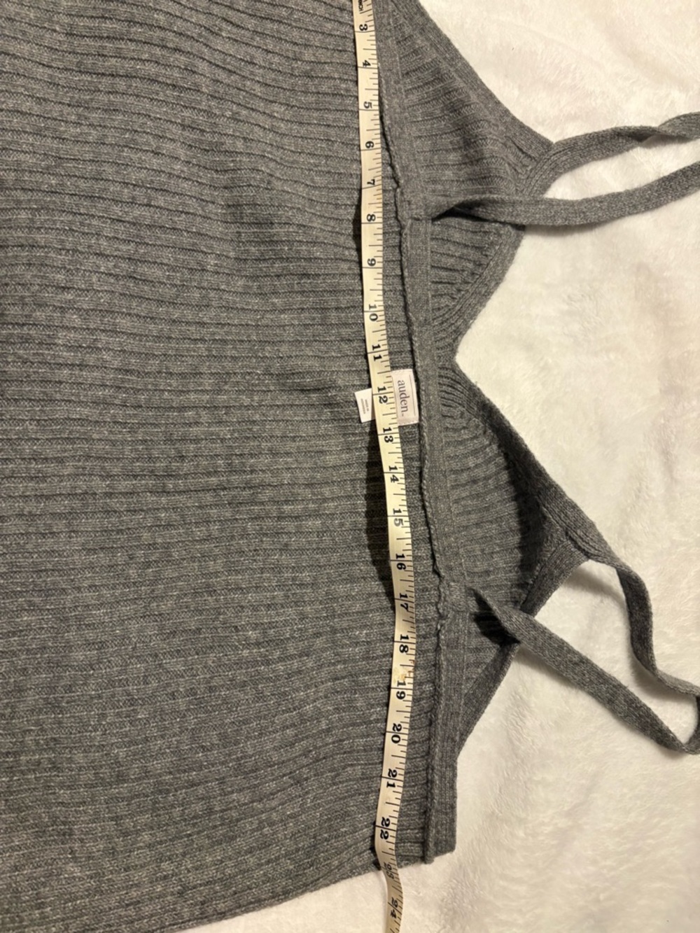 Auden Ribbed Knit Tank Top - Gray - Picture 4 of 9